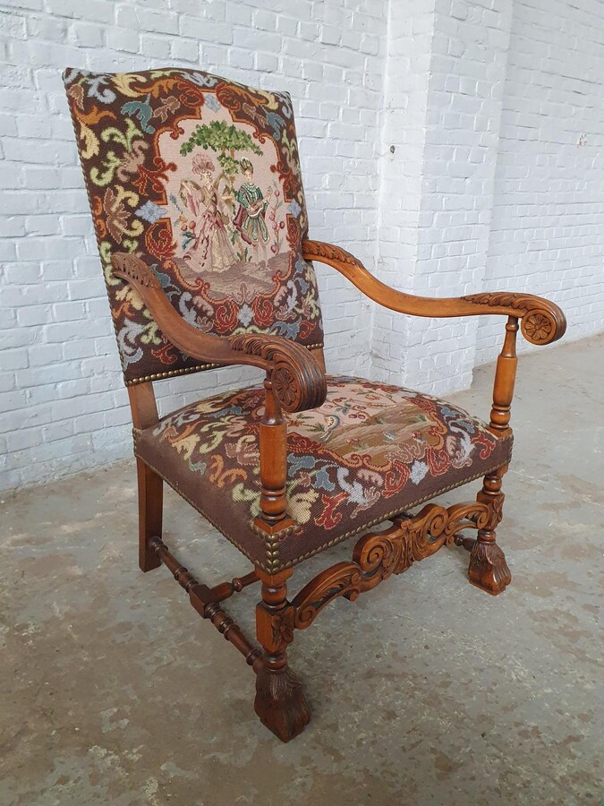 Louis XIV Armchairs (Tapestry)