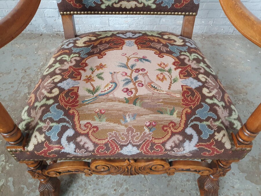 Louis XIV Armchairs (Tapestry)