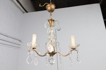 Chandelier Louis XIV France Bronze/Glass 1920