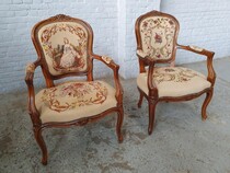 Louis XV Armchairs (pair)