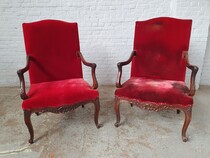 Louis XV Armchairs (pair)