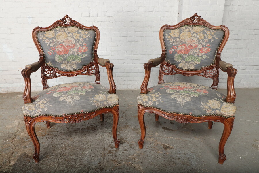 Louis XV Armchairs (pair)