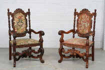 Louis XV Armchairs (Tapestry)