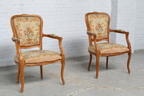 Louis XV Armchairs (Tapestry)