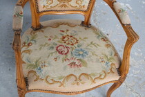 Louis XV Armchairs (Tapestry)
