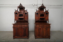 Louis XV (Art Nouveau) pair of cabinets