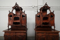 Louis XV (Art Nouveau) pair of cabinets