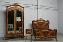 Bedroom set Louis XV France Walnut 1880