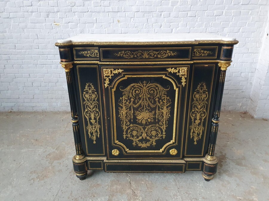 Louis XV (Boulle) Cabinet (marble top)