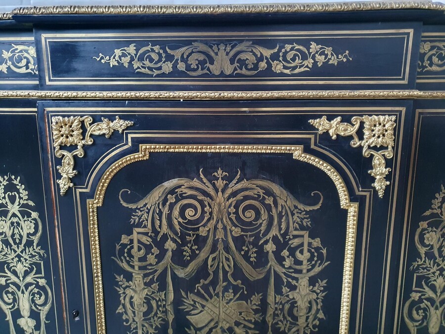 Louis XV (Boulle) Cabinet (marble top)