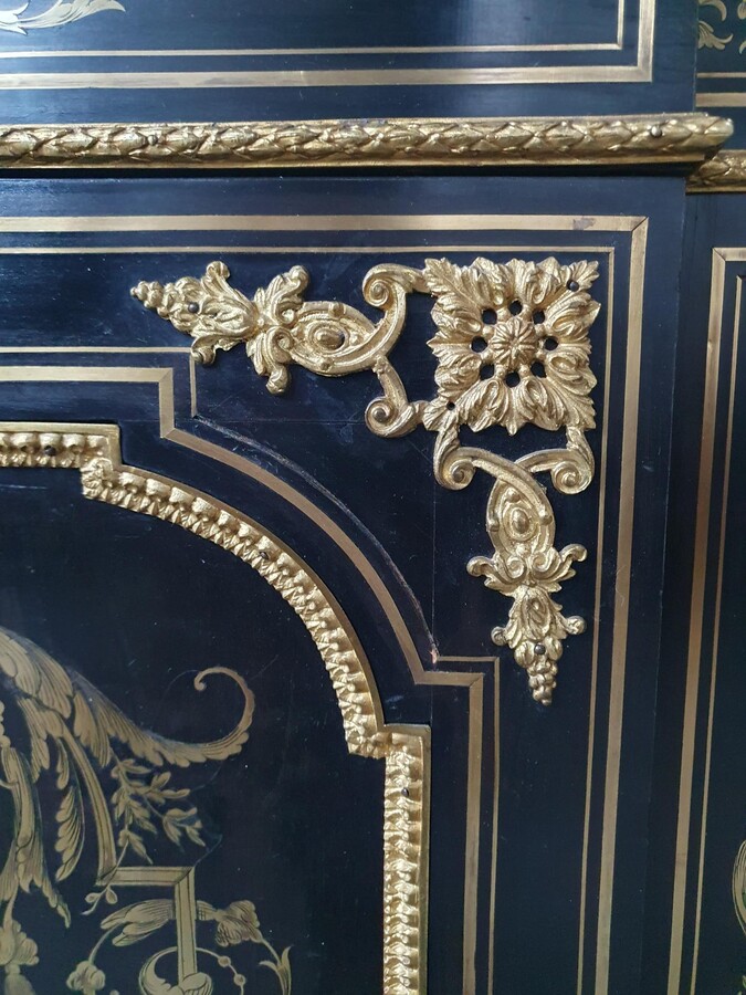 Louis XV (Boulle) Cabinet (marble top)