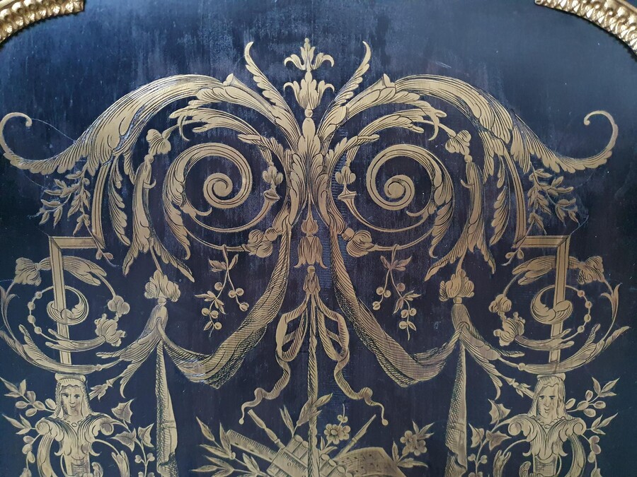 Louis XV (Boulle) Cabinet (marble top)