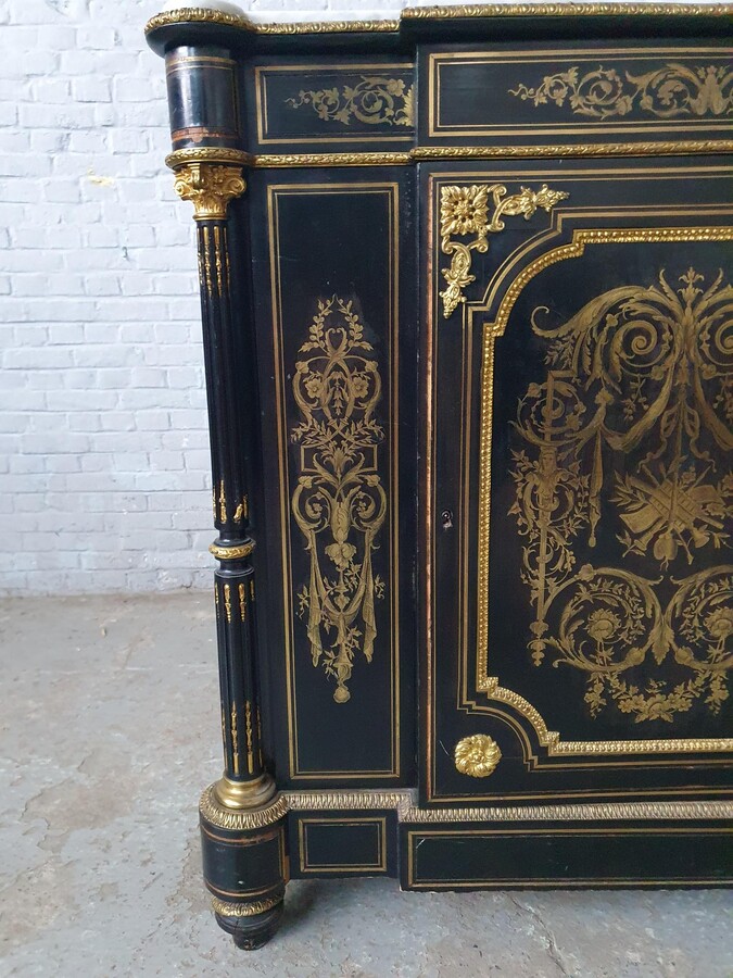 Louis XV (Boulle) Cabinet (marble top)