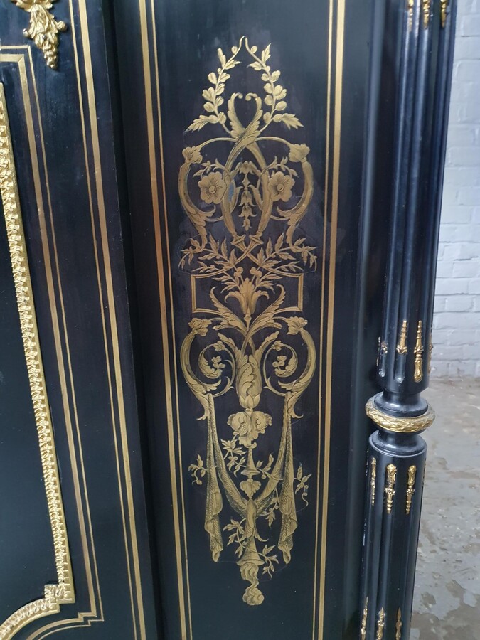 Louis XV (Boulle) Cabinet (marble top)