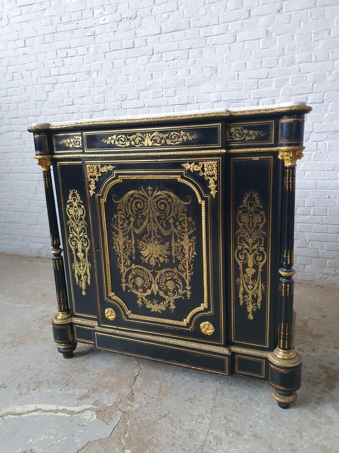 Louis XV (Boulle) Cabinet (marble top)