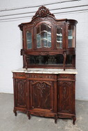 Buffet (cabinet) Louis XV Belgium Oak 1900