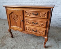 Cabinet Louis XV Belgium Oak 1940