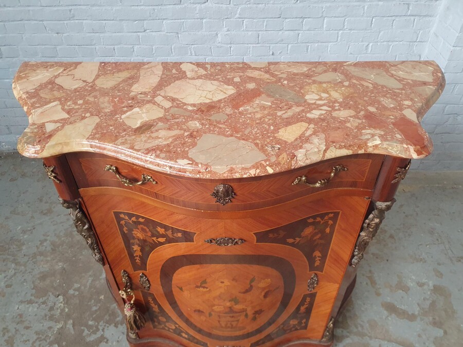 Louis XV Cabinet (marble top)