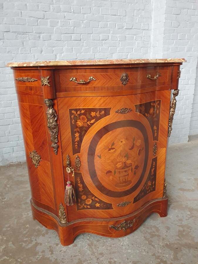 Louis XV Cabinet (marble top)