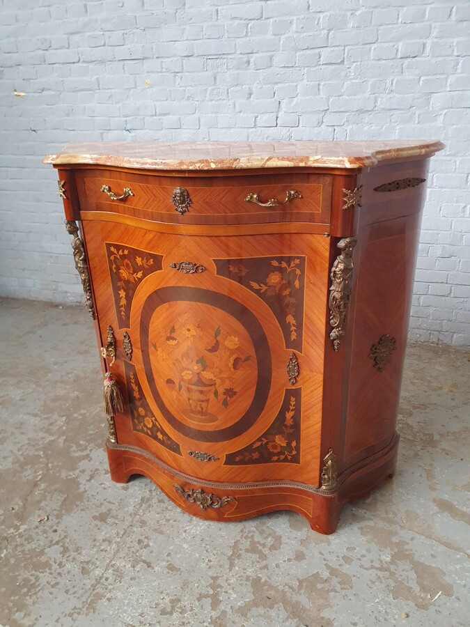 Louis XV Cabinet (marble top)