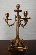 Candle holder Louis XV Belgium Bronze 1890