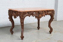 Louis XV Center Table (marble top)