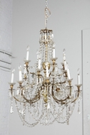 Chandelier Louis XV France Bronze/Chrystal 1900