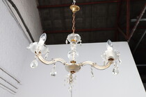 Chandelier Louis XV Belgium glass 1940