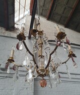 Louis XV Chandelier (colored glass)