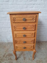 Chest of Drawers Louis XV Belgium Oak 1940