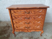 Chest of Drawers Louis XV Belgium Oak 1940