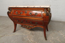 Chest of Drawers Louis XV Belgium Walnut 1920