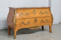Chest of Drawers (Marble top) Louis XV France Walnut/Bronze 1900