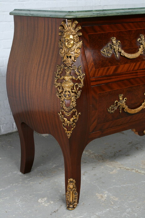 Louis XV Chest of Drawers (marble top)