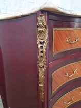 Louis XV Chest of Drawers (marble top)