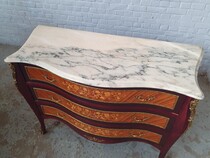 Louis XV Chest of Drawers (marble top)