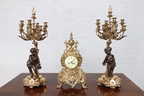 Louis XV Clock set