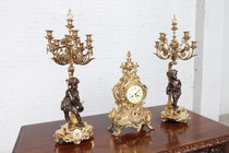 Louis XV Clock set