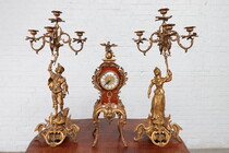 Louis XV Clock set