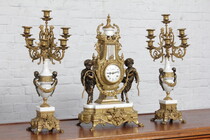 Louis XV Clock set