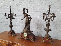 Louis XV Clock set (large)