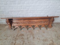 Coatrack Louis XV Belgium Oak 1920