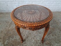 Louis XV Coffee Table (Glass top)