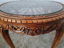 Louis XV Coffee Table (Glass top)