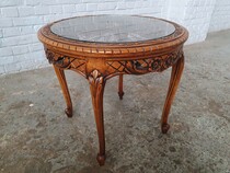 Louis XV Coffee Table (Glass top)