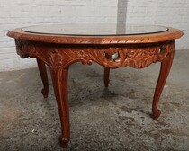 Coffee table (Large) Louis XV Belgium Oak 1920