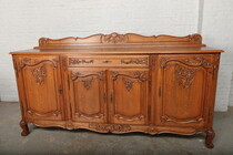 Sideboard Louis XV (Country French) Belgium Oak 1920