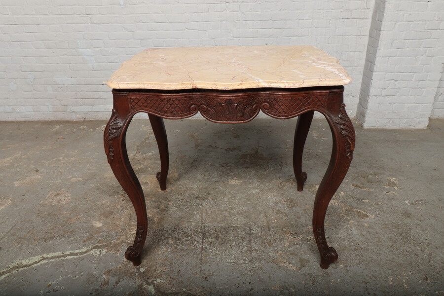 Louis XV (Country French) Sidetable (Marble top)