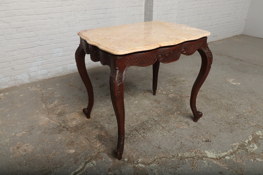 Louis XV (Country French) Sidetable (Marble top)