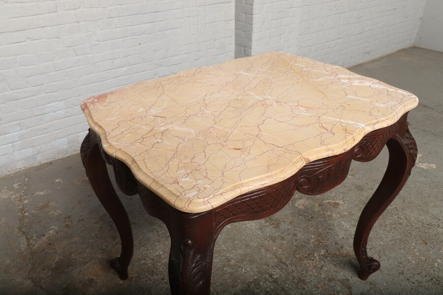 Louis XV (Country French) Sidetable (Marble top)
